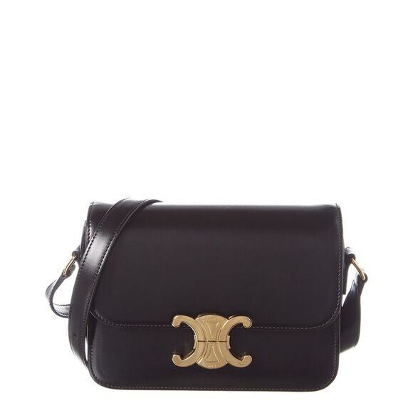 CELINE Handbags - Celine Teen Triomphe Leather Shoulder Bag